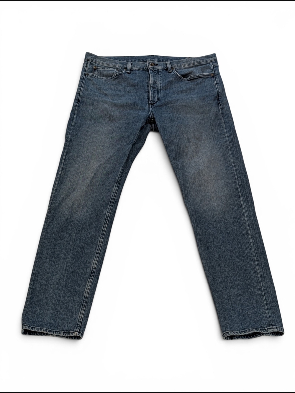 rag & bone Men's Burgess Fit 2 Slim Straight Leg Jeans Medium Wash Blue 36 x 32
